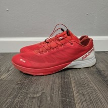 Salomon S Lab Sense 7 Men’s Size 12.5 Trail Running Shoes Sneaker Red White  - £27.55 GBP