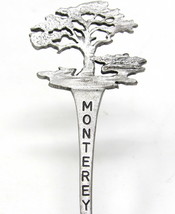 Monterey Collectible Spoon Lone Cypress Pewter Souvenir 4 1/4&quot; Demitasse    #32c - £7.75 GBP