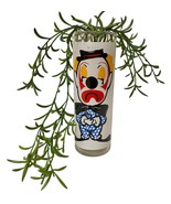 Libbey Happy Sad Clown Drinking Glass Vintage MCM 7” Tall 1960’s Flaw - $185.41 MXN