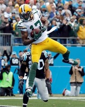 DAVANTE ADAMS 8X10 PHOTO GREEN BAY PACKERS PICTURE NFL FOOTBALL VS PANTHERS - $4.94