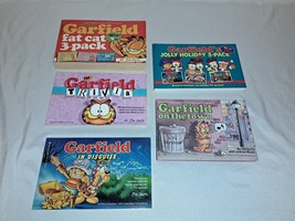 Garfield Comic Strip Book Lot of 5 Jolly Holiday 3 Pack + Trivia + On th... - $20.00