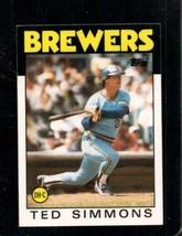 1986 Topps #237 Ted Simmons Nmmt Brewers Hof *AZ0456 - £2.59 GBP