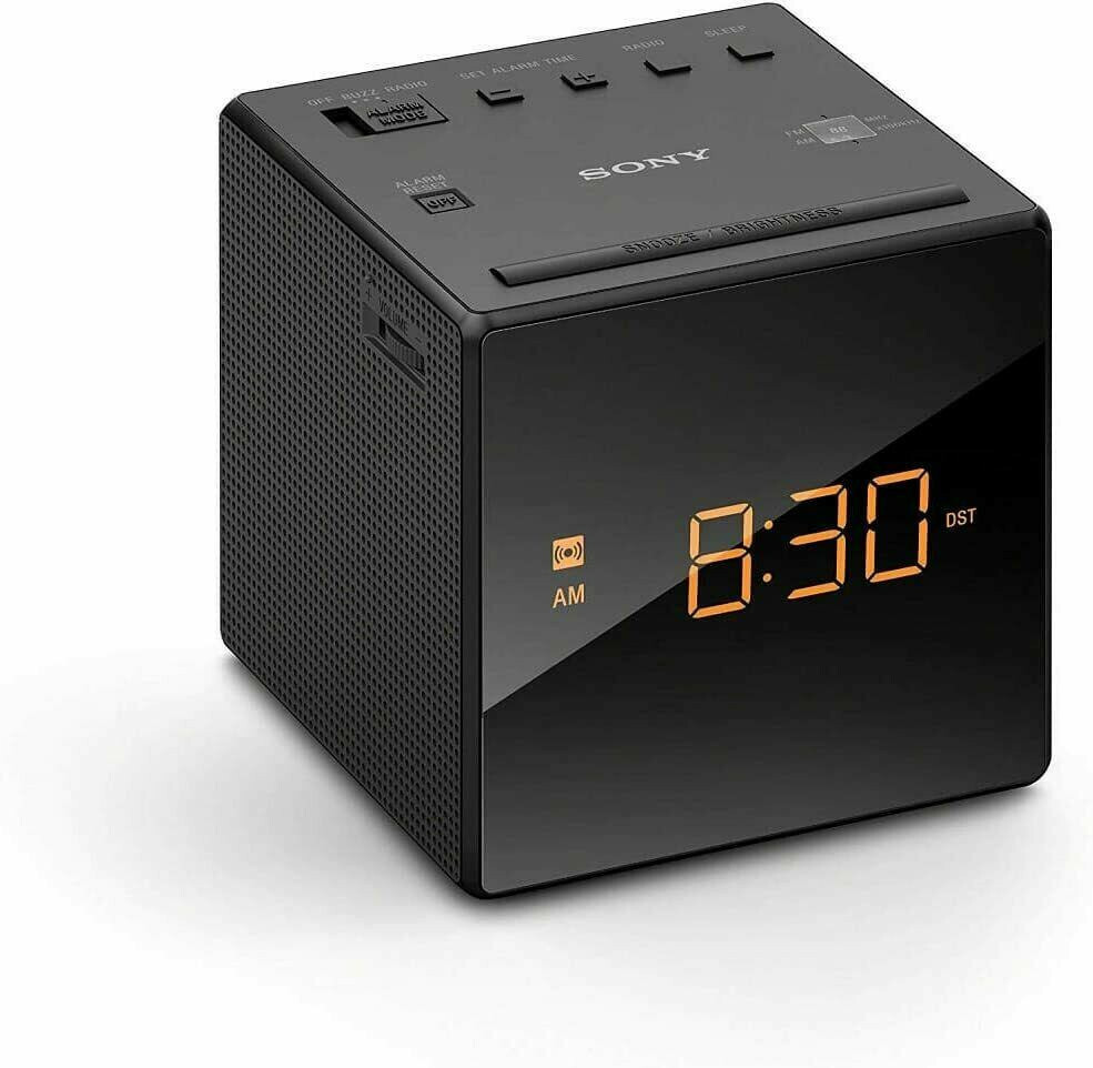 Sony ICF-C1 Desktop Alarm Clock AM FM Radio Black Sony ICFC1 - $20.32