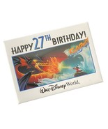 Walt Disney World Button Pin Cast Member Happy Birthday 27th Fantasia 3.5&quot; - £7.08 GBP