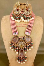 Veroniq Trends-Indian Multi Strand NIzami Necklace set,Wedding,Sabyasachi,Diamon - £115.90 GBP