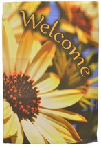 Welcome Garden Flag Sunflower Floral Double Sided Yard Banner Flag Emotes N - $13.54