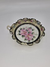 Nippon Hand Painted Floral Saucer 1940s - $32.01