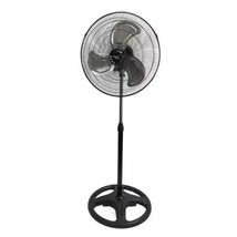 Vie Air 18&quot; Quiet Industrial &amp; Height Adjustable Oscillating Pedestal Stand Fan - £62.94 GBP