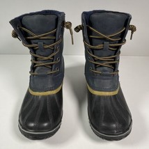 Sorel Duck Boots Women&#39;s Sz 10 Blue Black Waterproof NL2348-465 - $39.59