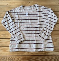 Maurice’s NWT $29.90 Women’s Stripe Sweater Size S Beige T9 - £13.37 GBP