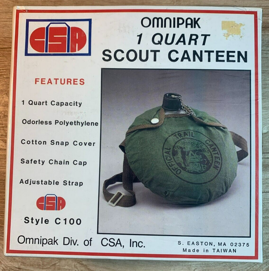 Ultra Rare Omnipak 1 Quart Scout Canteen: Style C100: New, Boy Scouts, C... - $19.79