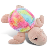 Rainbow Pink Sea Turtle Stuffed Animal  Soft Huggable Toy  11 Inches - £23.17 GBP