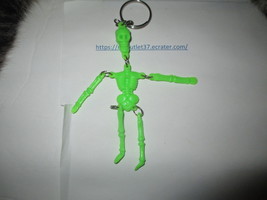 Green Skeleton - Key Chain - Brand New - £1.98 GBP