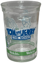 Vintage 1993 Tom And Jerry The Movie Welch&#39;s Jelly Jar Glass - £4.12 GBP