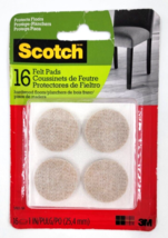 Scotch Brand Felt Furniture Pads Round 1 in.Diameter Beige 16 Pack - £6.25 GBP