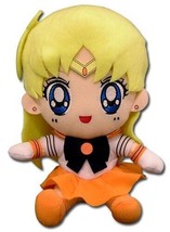 Sailor Moon Sailor Venus Sitting Pose 7&quot; Plush Doll NEW WITH TAGS - $14.86