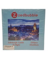 New SEALED 230 Piece Puzzle - Edinburgh  Castle At Night 30x40 cm--Free ... - $16.79