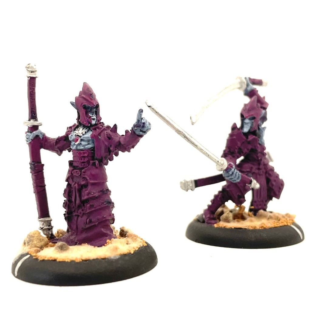 Blighted Swordsmen Abbot &amp; Champion 2 Painted Miniatures Hordes - $44.99