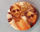 John Lennon Yoko Ono Vintage 1970s Pinback Button 2 1/2 in - $14.80