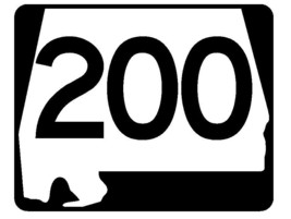 Alabama State Route 200 Sticker R4598 Highway Sign Road Sign Decal - $1.45+