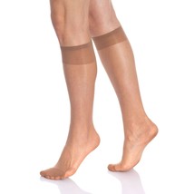 8 Pairs Sheer Knee High Socks for Women 15 Denier Stay up Band - £10.86 GBP