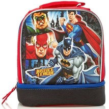 Batman Lunch Box Dual Compartment The Flash Superman Green Lantern Super... - $12.99