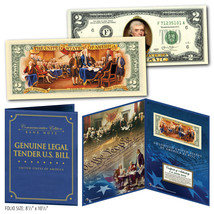 Declaration of Independence 2-Sided Genuine $2 Bill in 8x10 Collectors Display - $21.46