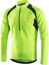Arsuxeo Men&#39;S Half Zipper Cycling Jerseys Long Sleeves Mountain Bike Shi... - £31.54 GBP