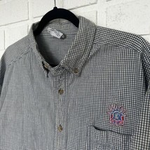 Vintage New York Rangers Shirt Button Up Short Sleeve Mens XL CSA Button Collar - £18.76 GBP