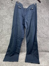 Focus 2000 Womens Bootcut Jeans Blue Size 10 Denim Stretch High Rise Dark Wash - £12.63 GBP