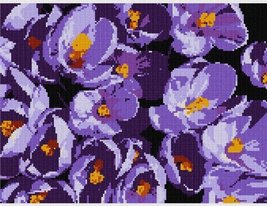 Pepita Needlepoint Canvas: Saffron Crocus, 13&quot; x 10&quot; - £80.32 GBP+