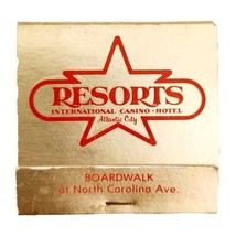 Resorts International Casino Vintage Matchbook Atlantic City Unstruck E34m5 - £11.73 GBP