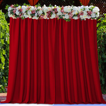 Christmas Red Backdrop Curtain for Parties, Photography Backdrop Drapes ... - $493.27 MXN
