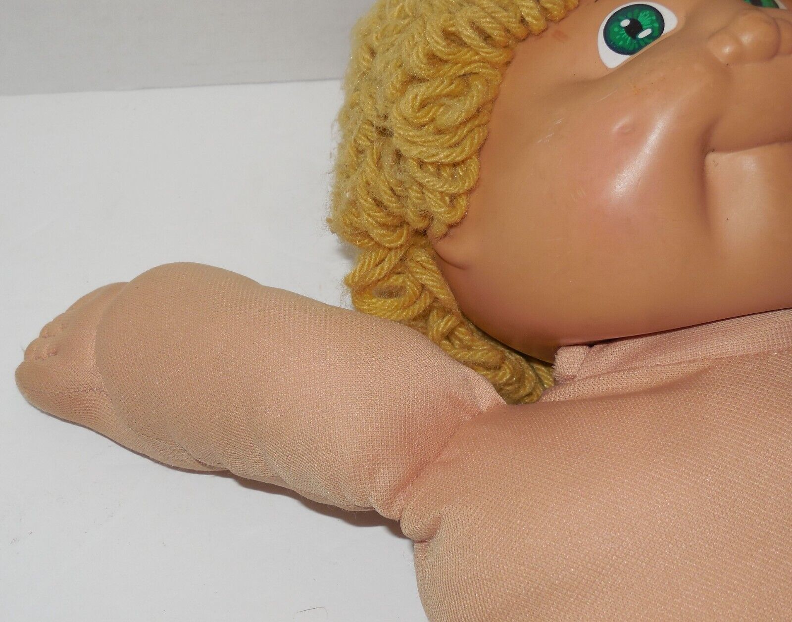 1985 Coleco Cabbage Patch Doll Boy Blonde Hair Green Eyes Xavier Roberts VTG Item image 8