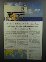 1962 P&amp;O Orient Lines Ad - How to sail the Celebes Sea, the Indian Ocean - £14.78 GBP