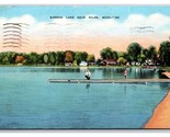 Burton Lago Niles Michigan Mi Lino Cartolina Z2 - £4.41 GBP