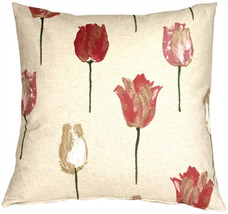 Albany Tulips 22x22 Throw Pillow, Complete with Pillow Insert - £41.43 GBP