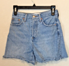 Denim Forum Yoko Button Fly Cutoff Denim Shorts Size 24 - $31.79