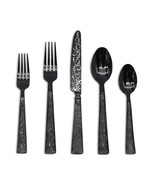 Parisian Garden Black by Ricci Stainless Flatware Set for 12 Service 60 ... - £694.39 GBP