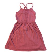 OshKosh B&#39;gosh Girls Pink Crinkle Gauze Summer Beach Dress, Size 8 - £7.92 GBP