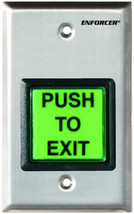 Seco-Larm SD-7202GC-PTQ Illuminated Request-to-Exit Single-Gang Wall Plate - $49.99