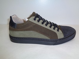 Steve Madden Size 7 ELLIOT Olive Leather Fashion Sneakers New Men&#39;s Shoes - £77.52 GBP