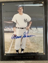 New York Yankees Moose Skowron signed photo on marble plaque - £79.01 GBP