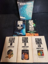 STAR TREK COLLECTOR&#39;S BOXED SET PAPERBACKS #1 - #5 JAMES BLISH ORIG SCRI... - £13.76 GBP