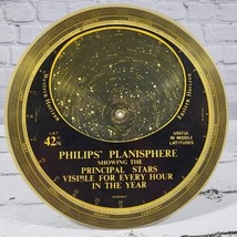 Vintage Philips Planisphere Star Chart 42°N Latitude Astrology  - £11.65 GBP