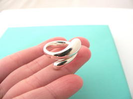 Tiffany & Co Peretti Silver Teardrop Tear Ring Band Sz 5.75 Gift Love Statement - $348.00