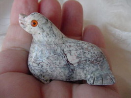 (Y-SEAL-400) SEAL seals carving gem stone SOAPSTONE PERU figurine - $11.29