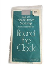 Vintage Round the Clock Sheer Stretch Stockings fits 8.5-11.5 Shoe Shy V... - £19.50 GBP
