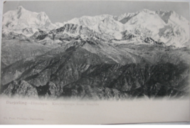 Vintage post card of “Darjeeling—Himalaya. Kinchinjurga from Singila-the... - £11.92 GBP