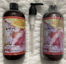 2 Wen Winter White Citrus Cleansing Conditioner 16oz Each With Pump New Sealed - £54.97 GBP